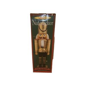 GOLD SOLDIER 15" NUTCRACKER EURO STYLE HANDCRAFTED